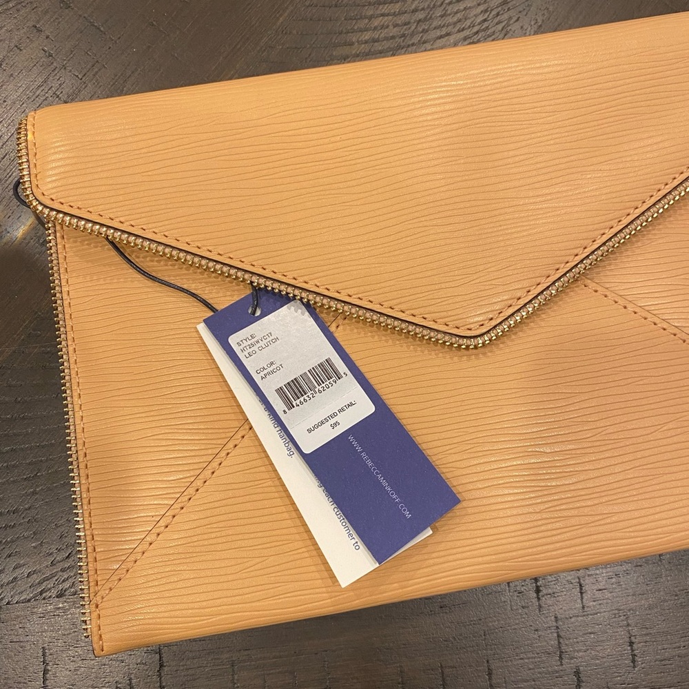 Rebecca Minkoff Leo Envelope Clutch Apricot